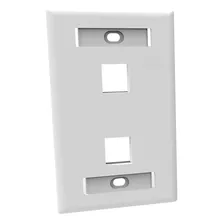 Furukawa 35050053, Faceplate 2 Puertos Plano Ul Placa Abs