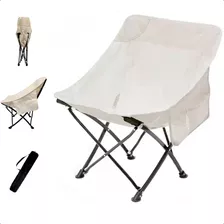 Cadeira De Acampamento Dobrável Portátil Bolso Lateral