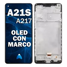 Modulo Compatible Samsung A21s A217 Con Marco Oled Instalado