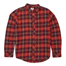 Camisa Niño Freemont Flannel Burdeo