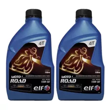 Kit 2 Elf Moto 4t Road Sl 15w50 Semi