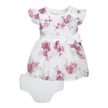 Vestido Bebe Luisa Burdeo 3m, Marca Limonada