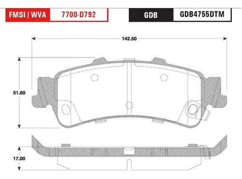 Balata Trasera Chevrolet Astro 2003-2005 Foto 2