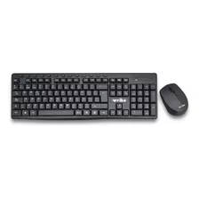 Combo Teclado Y Mouse Inalambrico Negro Compacto