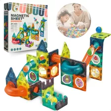 Blocos Magnéticos 42 Peças Brinquedo Educativo Infantil 