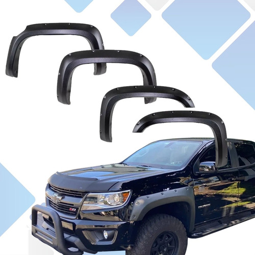 Cantoneras De Plastico Remaches Chevrolet Colorado 2015-2017 Foto 2