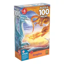 Puzzle 100 Peças Dragões Grow