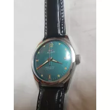 Reloj De Pulsera Retro Indu Pilot Azul Mar