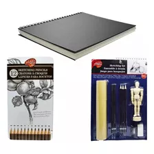 Kit De Dibujo Juego De Arte Profesional Para Dibujos Bocetos