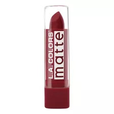 L.a. Colors Color De Labios Mate, Rojo Implacable, 1 Onza