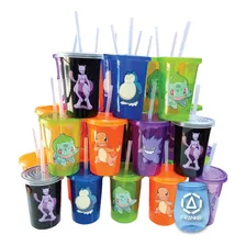 Vasos Decorados Pokemon 40 Pzas Reusable