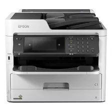 Impressora A Cor Multifuncional Epson Workforce Pro Wf-c5710 Com Wifi Branca E Preta 100v/240v Wf-c5710dwf