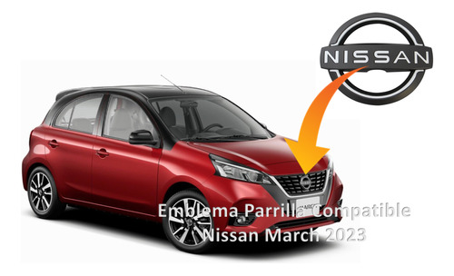 Emblema Parrilla Compatible Nissan March 2023 Foto 3