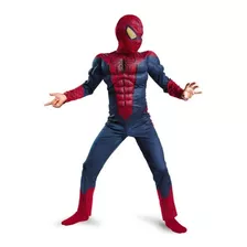 Fantasia Luxo Infantil Homem Aranha Spiderman C/ Músculos