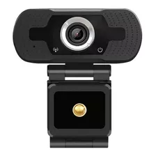 Webcam Camera Com Microfone Evolute Eo-01 Usb Eyesight Cor Preto