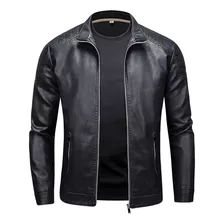 Chaqueta De Moto Chaqueta De Cuero Pu Para Hombre