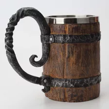 Jarra De Cerveza Viking De 550 Ml, De Acero Inoxidable, Vaso