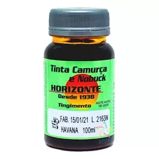 Tinta Para Artigos De Couro Camurça E Nobuck 100ml Havana