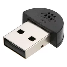 Adaptador De Áudio Usb 2.0 Mini Microfone Para