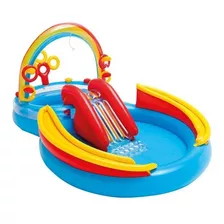 Piscina Inflável C/ Escorregador Playground Intex 57453 Off