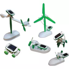 Kit Brinquedo Educativo Robótica Energia Solar - 6 Em 1