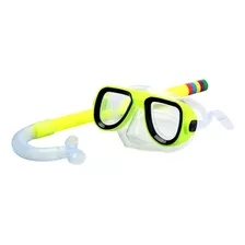 Óculos Mergulho Snorkel Infantil Natação Silicone Piscina 