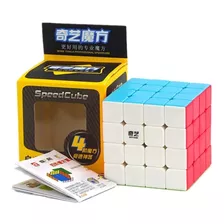 4x4x4 Qiyuan Marca Qiyi Cubo Velocidad Básico Color De La Estructura Stickerless