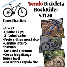 Bike Rockrider Decathlon St120 Shimano Aro 29 Quadro 17