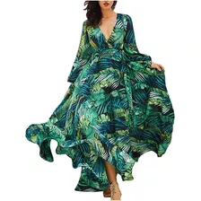 Vestido Maxi Sin Espalda De Mujer Para Playa 2008