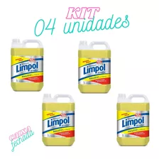 Kit C/ 4 Detergentes Líquido Limpol Galão 5l