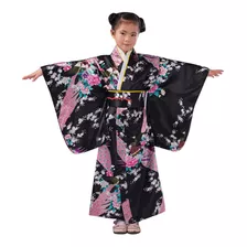 Trajes Para Niñas, Bata Kimono Japonesa Tradicional 5341