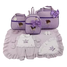 Kit Saída Baby + Bolsa Maternidade 3 Peças Bailarina