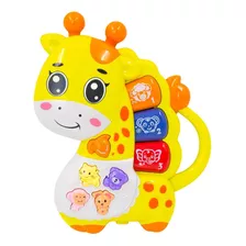 Teclado Piano Musical Bebê Brinquedo Infantil Som Girafa Toy