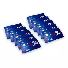 Chip Tim Pré Pago 4g 5g Triplo Chip C/ 10 Reais De Recarga