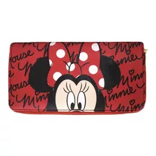 Carteira Rosto Minnie Mickey Mouse Vermelha - Disney