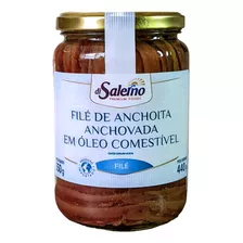 File De Anchova Argentino Di Salerno Vidro 550g Para Pizza