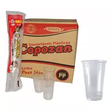 Copos Descartáveis Lisos Chopp/açaí Post Mix 330ml - Copozan C/1.000