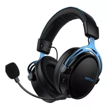 Fone De Ouvido Gamer Com Fio Headset Mpow Bh435 Preto Azul