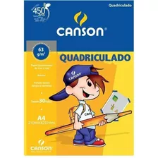 Bloco Quadriculado A4 1x1cm 63g 30 Folhas - Canson