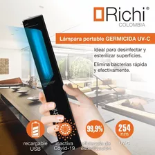 Lampara Luz Ultravioleta Uvc Germicida Desinfección Portátil