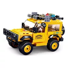 Jeep Land Rover Defender 90 Camel Trophy, Compatible Lego