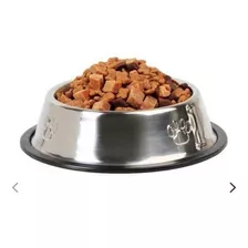 Plato Acero Inox Con Goma Antideslizante 20cm Perro Y Gato