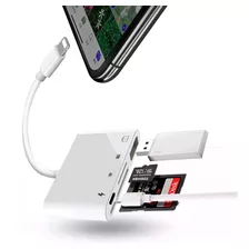 Adaptador Lightning Micro Sd Mini Sd Usb Para iPhone iPad