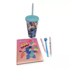 Kit Papelaria Fofa Lillo Stitch -disney Kawaii Presente