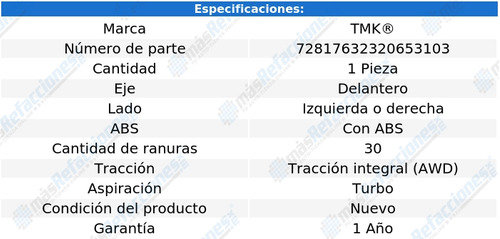 1 Maza Del Izq/der Con Abs Ml63 Amg V8 5.5l 12 Al 15 Tmk Foto 2