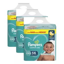 Fralda Descartável Infantil Pampers Confort Sec Xxg Kit C/3