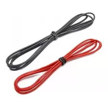 6 Metros Fio 20awg Siliconado (3 Mts Vermelho + 3 Mts Preto)