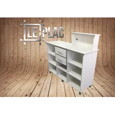 Mostrador Mueble Comercial Caja 1.50 Mts Blanco