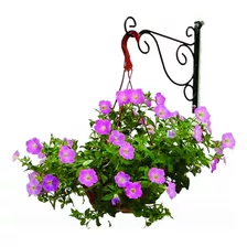 Gancho Suporte Para Plantas Parede 35 Cm Preto