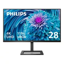 Philips Monitor Sin Marco 288e2e De 28 , 4k Uhd X Ips, 120%. Color Negro